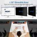 24 Inch Computer Privacy Screen for 16:9 Monitor, Anti-Blue Light Monitor Privacy Screen Filter, Anti-UV Computer Hanging Shield, Universal 23.6'', 23.8'', 24''