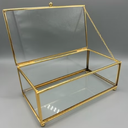 Home Details Vintage Mirrored Bottom Large Keepsake Box, Gold