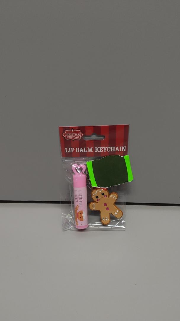 Christmas Essentials Ginger Bread Confetti Lip Balm With Keychain