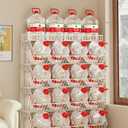Commercial Metal Storage Rack with Wheels, 4-Tier Display Shelf for Retail Store, White (White, 23.6 x 13.7 x53.9inch)