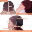 30 Inch 13x6 Reddish Brown Deep Wave Lace Front Wigs Human Hair 200% Density HD Lace Front Wigs Human Hair Pre Plucked Natural Color Glueless Wig 100% Virgin Lace Front Wigs for Women