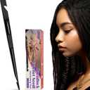 Dreadlock Retightening Tool, Interlocking Crochet Needle Set, Dual Ended Metal Needles for Locs and Sisterlocks (Black 1-Pack)