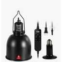 DXOPHIEX 5.5inch deep Reptile Light Fixture Reptile Heat lamp with Thermostat, max 100W Fixture with 100W Ceramic Heat Emitter for Turtle, Frog, Gecko, Snake, Lizard, Bearded Dragon