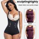 Fajas Colombianas Shapewear for Women Tummy Control,Faja Body Shaper Butt Lifter Bodysuit, M