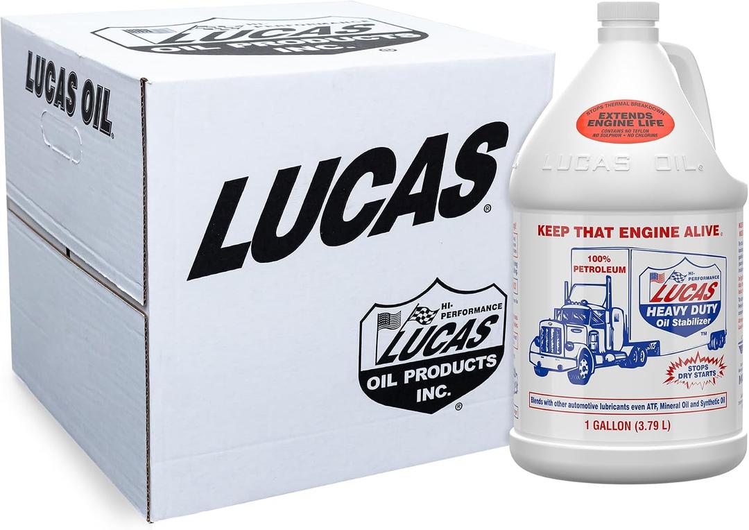 Lucas Oil 10002 Heavy Duty Oil Stabilizer - 1 Gallon
Premium Engine Lubricant Additive Friction Reducer Performance Booster Automotive Vehicle Maintenance Multi-Functional 3.78L
