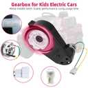 12v Motor Gearbox RS550 40000RPM High Speed 2Pcs Ride On Car Gearbox fit Kids' Electric Vehicles Jeeps ATV Truck Car SUV 12V Ride on Toys Replacement