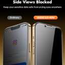 UNBREAKcable 2PCS Screen Protector for iPhone 13 Pro Max - 1 Privacy Tempered Glass+1 Clear Glass Double Shatterproof [Installation Frame] [9H Hardness] [Case Friendly] Anti-Scratch iPhone 6.7 inch