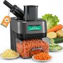 Newhai 3 in 1 Electric Vegetable Dicer Slicer Shredder Multifunctional Vegetable Chopper Automatic Veggie & Fruit Cutter Machine for Commercial & Home Use, 110V, 100W