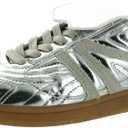Steve Madden Women's Madrid Sneaker, Silver, 8.5