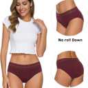 Wealurre Cotton Panties for Women Bikini Underwear Hipster Underpants Lace Briefs Pack, Dark Series (M)