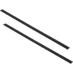 2 Pack Heavy Duty 48" Steel Snow Plow Blade Wear Bar, Replacement Snow Plow Wear Strips - Black Coated, Bolt On Protectors to Extend Life (FBA Delivery)