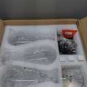 Raindrop Pendant Lights Set of 3, Modern Pendant Lights Kitchen Island 3 Pack, Brushed Nickel Island Light, Pendant Light for Bedroom Bathroom, Chandelier for Living Room Hallway