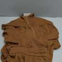 PRETTYGARDEN Women's Fall 2 Piece Lounge Sets Zip Up Sweatshirt Jogger Pants Sweat Track Suits Travel Outfit Winter Clothing (Medium, Brown)