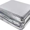 winemana Window Insulation Roll, 48IN x 20FT Reflective Heat Shield Bubble Film, Double-Sided Aluminum Foil Insulation, Weatherproof Garage Door Cover for Windows, RV, Basement, Winter & Summer