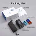Wellue Bluetooth Pulse Oximeter Fingertip, Blood Oxygen Saturation Monitor with Free APP, Batteries, Carry Bag & Lanyard