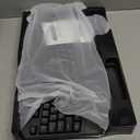 Wireless Keyboard and Mouse Combo, 2.4G Full Size Wave Keys Ergonomic Keyboard with Wrist Rest, Phone Holder, 3-Level DPI Wireless Silent Mouse with 6-Buttons, for Windows, Mac OS, Laptop, PC (Black)