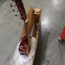 BESYOU 30in Beginner Acoustic Guitar Basic Starter Kit Tuner Capo Strings Winders Strap Picks Kids Student Youth Guitar Pickguard with Gig Bag Orange