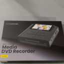 VHS to DVD Recorder, VCR to DVD Recorder-Convert Photos and Videos Between VHS,VCR,Memory Card，DVD and USB. Phone can use a Free app to Burn Videos and Photos, Also has TV Recording Function(Black）