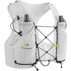 N NEVO RHINO Running Hydration Vest with 2 TPU 250ml Soft Flasks Lightweight Water Vest for Women Men, Adjustable Chest Straps, Hydration Backpack for Shorter Runs Medium Size