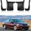 BDFHYK Mud Flaps Splash Guards 4PCS Front & Rear Side Mud Guards Compatible with Honda Accord 2013-2015 (Sedan Model Only) Without OEM Fender Flares