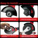 Cordless Angle Grinder Compatible with Milwaukee M18 18V Battery(NO Battery) Battery Powered Angle Grinder,4-1/2" Angle Grinder (No Wheels)