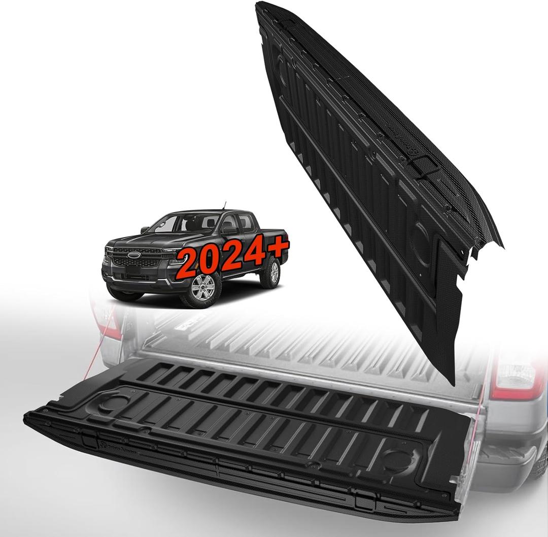 TripleAliners Tailgate Mat Compatible with Ford Ranger 2026 2025 2024 Accessories Truck Tailgate Liner Bed Cover All-Weather Protector Cargo Cover Custom Fit for Ranger