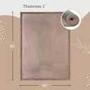 Hakuna Matte CloudSoft Baby Play Mat for Floor 60" x 80" Brown Coral Velvet Memory Foam Rug for Crawling & Cozy Play Non-Slip, Water-Resistant, Easy-CareTummy Time Mat, Playmat for Playpen