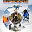 Heated Socks for Men Women, Rechargeable Electric Heated Socks, 5000mAh Washable Heated Socks, Long Life Up to 65 °C, Large Heating Area Foot Warmer for Outdoor Work Skiing Camping Fishing Hunting