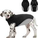 AOFITEE Fleece Dog Sweater, Warm Small Dog Sweater with D-Ring, Stretchy XSmall Fall Dog Sweater Fleece Dog Vest Jacket, Doggie Sweatshirt Girl Boys for Yorkie, Chihuahua, Teacup, Black XS