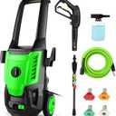 Pressure Cleaner 5000 PSI 4.0GPM Portable Power Cleaner with 4 QC Nozzles, 500ML Foam Cannon for Cars/Fences/Driveways/Home/Patios Cleaning, Green