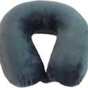 Wolf Essentials Adult Cozy Soft Microfiber Neck Pillow for Travel Compact, Machine Washable - Perfect for Airplane, Car, or Home Use - Filled and Finished in The USA Charcoal