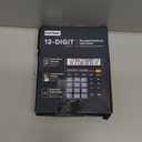 CATIGA 12 Digits Desktop Calculator with Large LCD Display and Sensitive Button, Dual Solar Power and Battery, Standard Function for Office, Home, School, CD-2786 (Black)