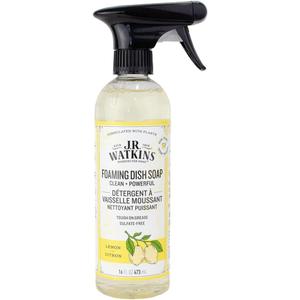 J. R Watkins Trigger Spray Foaming Dish Soap - Lemon - 16oz, (Pack of 1)