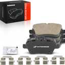 A-Premium Rear Ceramic Brake Pads Set Compatible with Mercedes-Benz CLA250 2014-2017, GLA250 2015-2020, SLC300, SLK250, SLK300, SLK350, B250, B250e, B Electric Drive & Infiniti QX30, 4-Pack
