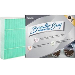 Spearhead HEPA Breathe Easy Cabin Filter, Up to 99.97% Filtration of 0.3 Micron Particles w/No Airflow Reduction (BE-182H)