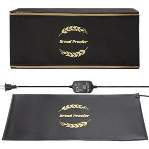 Ftzataz Sourdough Warming Mat with Bread Proofer Warming Box, Sourdough Heating Mat Used to Provide Sufficient Temperature for Bread Proofing, Sourdough Warming, Sourdough Heating, Dough Riser