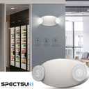 1 Pack Led Emergency Lights for Business, LED Emergency Exit Lights with Battery Backup, 2 Bug Eye Heads Adjustable Commercial Emergency Lighting Fixtures, UL 924 Certified.