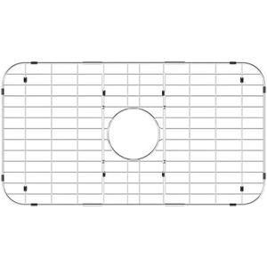 iPEGTOP Sink Bottom Grid, Stainless Steel Sink Protector 28"x 15" Centered Drain Hole with Corner Radius 1-1/2", Sink Grate for Bottom of Kitchen Single Sink Bowl with Hole Cover - Amazon.com