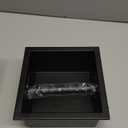 BARONAGE Black Recessed Toilet Paper Holder, 6" Built-in Toilet Paper Holders, Stainless Steel Tissue Roll Holder in Wall Toilets Paper Dispenser Insert (Matte Black)