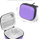Earbud Case Compatible with Beats Powerbeats Pro 2 Wireless Bluetooth Earbuds, Portable Travel Hard Shell Earphone Case - with Clip (Purple)
