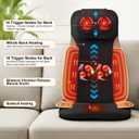 Shiatsu Neck and Back Massager, Rolling Up and Down Deep Tissue Pain Relief | Deep Tissue Nodes Provide Targeted Neck, Shoulder and Back Pain Relief, a Thoughtful Relaxation Gift for Home or Office Use
