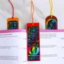 2 x Winlyn 48 Sets 6 Styles Fall Magic Color Scratch DIY Bookmarks Craft Kits Rainbow Scratch Paper with Scratching Tools Ribbons Art Sets for Kids Students Party Favors Classroom Activities