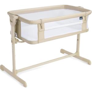 HALO BassiNest Bedside Sleeper Breathable Baby Bassinet Slides Over Bed with Mesh Walls for Airflow & Visibility, Lowering Wall for Easy Access, Fits Most Beds