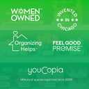 YouCopia FreezeUp Freezer Bin 12", BPA-Free Fridge Organizer with Adjustable Dividers and Handle for Frozen Food and Leftovers (Clear)