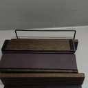 4 Pack Strong Magnetic Spice Rack Organizer for Refrigerator and Microwave Oven, Metal Fridge Shelf, Space Saver for Kitchen Organization and Storage, Black (No Jars)