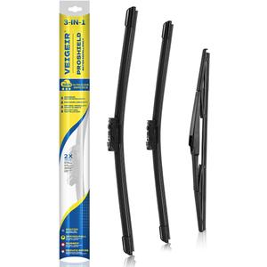 3 Pack Windshield Wiper Blades Compatible With 2015 2016 2017 Lexus NX200t / 2018 2019 2021 NX300 / 2015-2021 NX300h Front Rear Wipers Blade Set for My Car - 26" 16" 12"