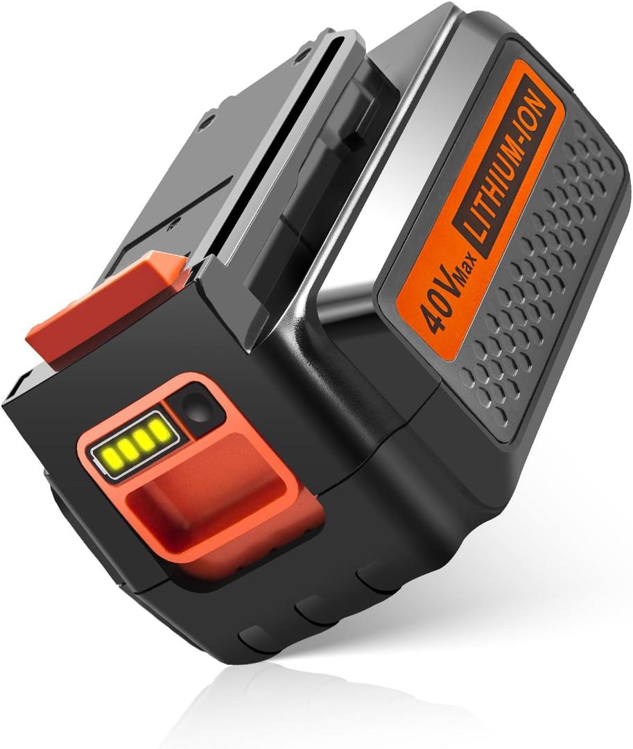 PENGJBATTER 40V 3000mAh Long-Lasting Battery Compatible for Black and Decker 40V Lithium Battery LBXR36 LBX2040 LBX2540 LBXR2036, Compatible with Black and Decker 40 Volt Power Tools