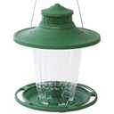 More Birds Large Lantern Bird Feeder, Wild Bird Feeder, 5 Feeding Ports, 3.8-Pound Seed Capacity, Green
