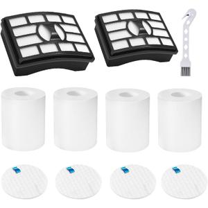 2+4 Vacuum Filter Replacement for Shark Rotator Pro Lift-Away NV500 Series  NV500, NV501, NV502, NV503, NV505, NV510, NV520, NV552, UV560, NV642, ZU780, ZU782, ZU785, Part # XFF500 XHF500