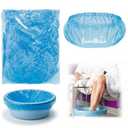 300 Blue Pedicure Liners 13.8 x 19.7 Inches Disposable Unbreakable Pedi Liners Disposable Fits Most Tub and Pedicure Foot Spa Home Use